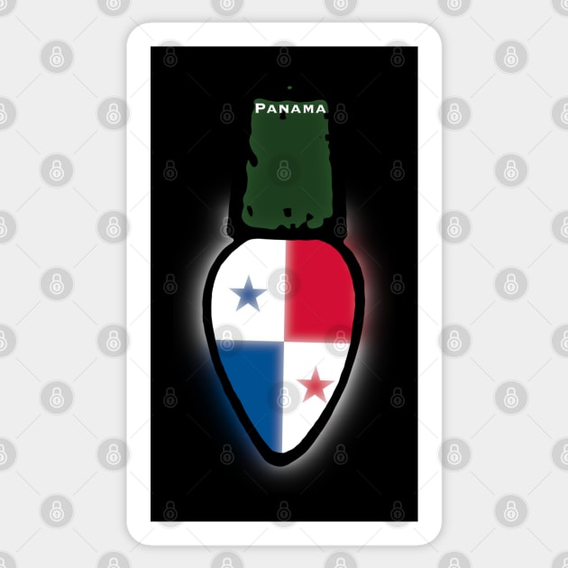 Panama Flag Christmas Light Sticker by SoLunAgua